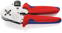 97-52-63 Knipex 97 Hand Ratcheting Four-Mandrel Crimping Pliers for Turned Contacts, 0,08 → 2,5mm² Wire