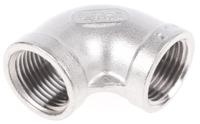 499-2874 RS PRO Stainless Steel Pipe Fitting, 90° Elbow, Female G 3/8in x Female G 3/8in