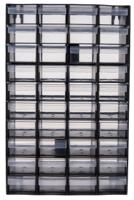 877-6812 RS PRO 40 Drawer Unit, Plastic, 420mm x 270mm x 130mm, Black