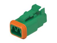 dt06-2s-tn03 TE Connectivity, DT06-2S Automotive Connector Socket Green Cable 2 Way, Cable Termination DT06-2S-TN03