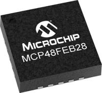 mcp48feb28-emq Microchip, DAC Octal 12 bit- 70LSB Serial (SPI), 20-Pin QFN