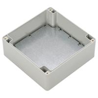 186-2281 RS PRO Grey ABS Enclosure, IP65, IK07, Grey Lid, 134.75 x 134.75 x 60.1mm
