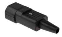 47320000 Schurter C14 Cable Mount IEC Connector Male, 10A, 250 V