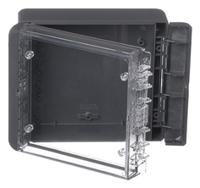 96023224-b-141306-pc-v0-g-7024 Bopla Bocube Series Graphite Grey Polycarbonate V0 Enclosure, IP66, IP68, IK07, Transparent Lid, 151 x 125 x 60mm