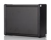 1455q1602bk Hammond 1455 Series Black Extruded Aluminium Enclosure, IP54, Black Lid, 160 x 125 x 52mm