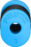qsm-4-3 Festo QSM Series Reducer Nipple, Push In 4 mm to Push In 3 mm, Tube-to-Tube Connection Style, 153326