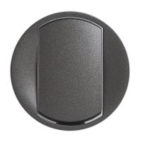 067901 Legrand Black Push Button Light Switch, 2 Way, 1 Gang, 0679