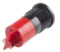 211-645 RS PRO Red Panel Mount Indicator, 24V ac/dc, 22mm Mounting Hole Size, Solder Tab Termination