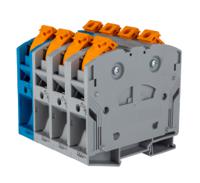 3260112 Phoenix Contact  PTPOWER 95-3L/N Series Blue, Grey, 25 → 95mm², Single-Level, Push In Termination, ATEX