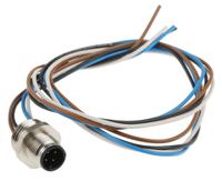 rsf4-0702 Lumberg Automation Male M12 to Free End Sensor Actuator Cable, 200 mm