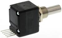 ena1d-b28-l00128l Bourns 5V dc 128 Pulse Optical Encoder with a 6.342 mm Plain Shaft, Bracket Mount, Axial PC Pin