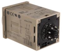 h3cr-h8l-200-240vac-m Omron H3CR Series DIN Rail, Panel Mount Timer Relay, 200 → 240V ac, 2-Contact, 0.05 → 12min, 1-Function,