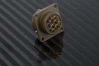 pt02a-14-12p Amphenol Socapex, PT, Copper Alloy 12 Way Panel Mount MIL Spec Circular Connector ReceptacleGreen, Pin Contacts,Shell