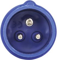 610380 Scame IP20 Blue 1 x 2P + E, 1 x 2P + E Industrial Power Connector Adapter Plug, Socket, Rated At 16A, 250 V