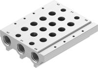 vabm-l1-10s-g18-4 Festo VABM series 4 station G 1/8 Manifold Base for use with VUVG-LK Series Individual Valves, 566560