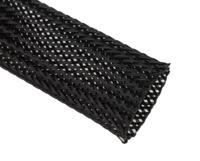 408-215 RS PRO Expandable Braided PET Black Cable Sleeve, 20mm Diameter, 5m Length