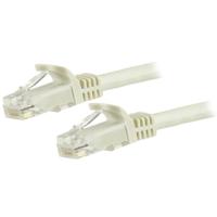 n6patc15mwh StarTech.com, 15m Cat6, White RJ45 to Male RJ45 Male, U/UTP Unshielded, Terminated PVC Sheath