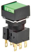 a165l-agm-24d-2 Omron A16 Series Illuminated Push Button, Panel Mount, 16mm Cutout, DPDT, IP65