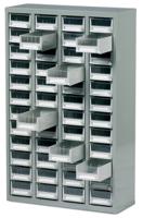 669-3790 RS PRO 48 Steel Cabinet, Steel, 937mm x 586mm x 222mm, Grey