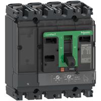 c10f6tm100 Schneider Electric, ComPacT NSX MCCB 4P 100A, Fixed Mount