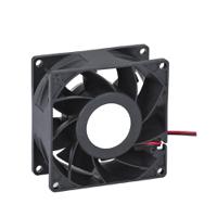 255-7301 RS PRO Axial Fan, 24 V dc, DC Operation, 1.38m³/min, 3.12W, 130mA Max, IP20, 80 x 80 x 25mm