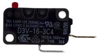 d3v-16-3c4 Omron Pin Plunger Micro Switch, Tab Terminal, 16 A @ 250 V ac, SPST, IP40