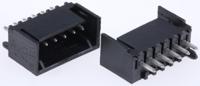 2-644486-6 TE Connectivity MTA-100 Series Right Angle Through Hole PCB Header, 6 Contact(s), 2.54 mm Pitch, 1 Row, Shrouded
