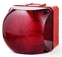 874162313 AUER Signal QDS Series Red Multiple Effect Beacon, 230 V ac, 240 V ac, Surface Mount, LED Bulb, IP66