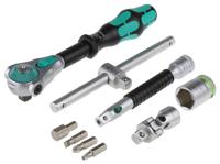 05003594001 Wera 43-Piece Metric 3/8 in Standard Socket/Bit Set with Ratchet, 6 point; Hex Bit; Phillips Bit; Pozidriv Bit; Slotted