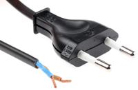 144015 Orbitec Straight IEC C7 Plug to Free Ends Cord With Switch, 2m