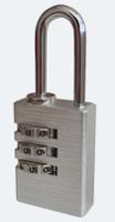 196-3964 RS PRO Combination Aluminium Combination Padlock, 3mm Shackle, 23mm Body