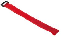 179-7183 RS PRO Cable Tie, Hook and Loop, 310mm x 20 mm, Red Nylon, Pk-10