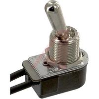 111-16-73 Carling Technologies Toggle Switch, Panel Mount, On-Off, SPST, Wire Lead Terminal, 250V ac