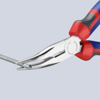 25-25-160 Knipex Long Nose Pliers, 160 mm Overall, Angled Tip, 50mm Jaw