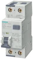 5su13541kk06 Siemens RCBO, 6A Current Rating, 2P Poles, Type AC, Sentron Range