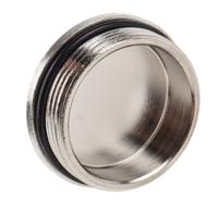 52103145 Lapp Blanking Plug, M32, Nickel Plated Brass, 35mm Diameter, Threaded