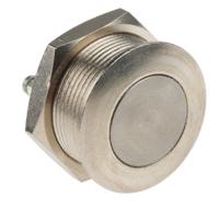 av031003c910 APEM Push Button Switch, Momentary, Panel Mount, 22.2mm Cutout, SPST, 24/48V dc