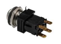 h8350rpaaa Arcolectric (Bulgin) Ltd 8300 Series Push Button Switch, Latching, Panel Mount, 19.2mm Cutout, DPDT, 250V ac, IP66
