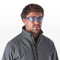 rly00365 Riley STREAM EVO Anti-Mist UV Safety Glasses, Blue Polycarbonate Lens, Vented
