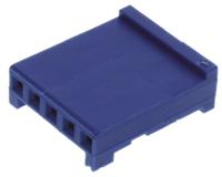 281838-5 TE Connectivity, AMPMODU HE13/HE14 Female Connector Housing, 2.54mm Pitch, 5 Way, 1 Row