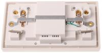 h22wp-c Powerbreaker PowerBreaker H 13A, BS Fixing, Passive, 2 Gang RCD Socket, Surface Mount, 230 V ac, White