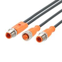 evc843 ifm electronic Male 5 way M12 to Female 5 way M12 Communication Cable, 2 m