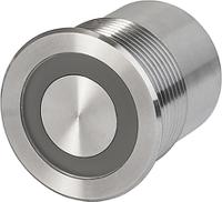 12413667 Schurter Illuminated Piezo Switch, Latching, SPDT, IK02, IP67, IP69K, , 100 mA, -40 → +85°C