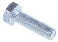 525-874 RS PRO Bright Zinc Plated Steel, Hex Bolt, M6 x 20mm