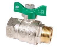 569002 Sferaco Nickel Plated Brass Ball Valve, Ball Valve, Threaded, BSP 1/4in, 40bar Operating Pressure