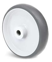 325-202-080l10 Guitel Hervieu Grey Thermoplastic Rubber Quiet Operation Trolley Wheel, 60kg