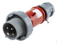 3809 MENNEKES, PowerTOP IP67 Red Cable Mount 4P Industrial Power Plug, Rated At 16A, 400 V