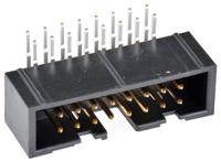 hif3fc-16pa-254ds71 Hirose HIF3FC Series Right Angle Through Hole PCB Header, 16 Contact(s), 2.54 mm Pitch, 2 Row, Shrouded