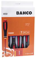 be-9888s Bahco Pozidriv; Slotted Insulated Screwdriver Set, 7-Piece