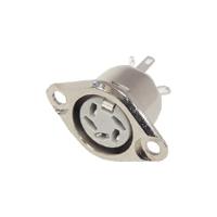 630-0510 Deltron 5 Pole Din Socket, DIN 41524, DIN 45322, DIN 45326, DIN 45327, DIN 45329, 2A, 34 V ac/dc, Female, Panel Mount